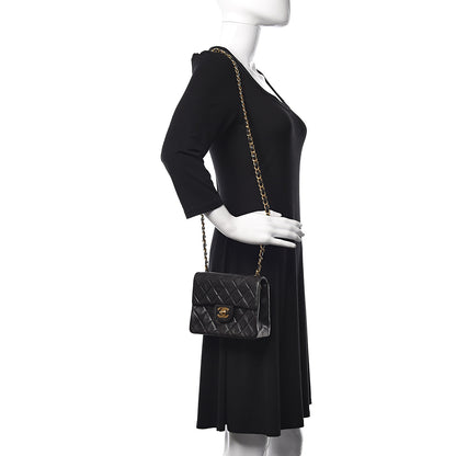 Chanel Lambskin Quilted Mini Square Flap Black 2 of 10