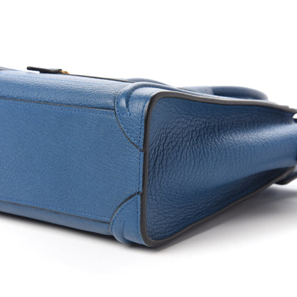 Celine Goatskin Nano Luggage Sea 7 of 9