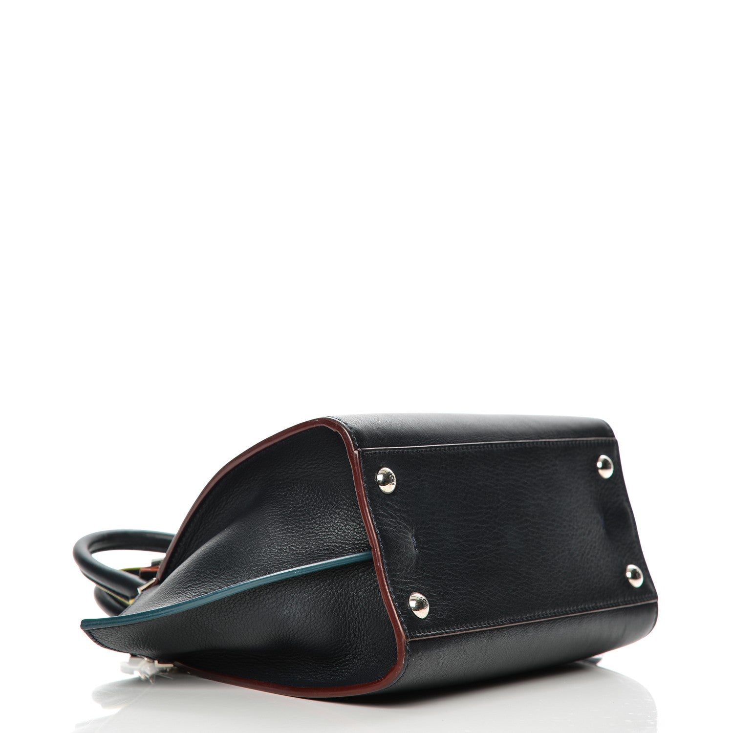 Fendi Vitello Dolce Mini 3jours Tote Blue Notte 5 of 8
