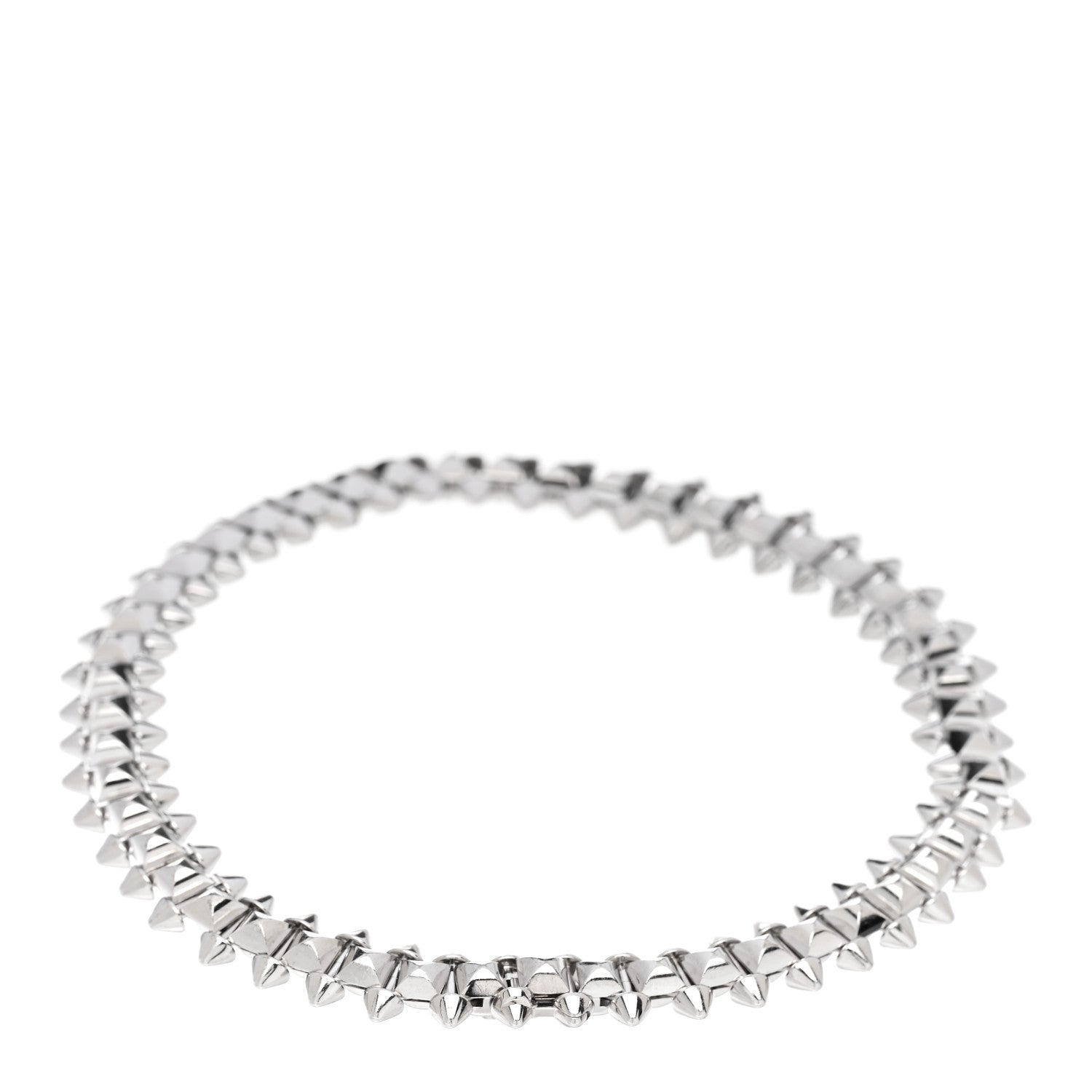Cartier 18K White Gold Medium Clash De Cartier Flexible Bracelet 18 2 of 4