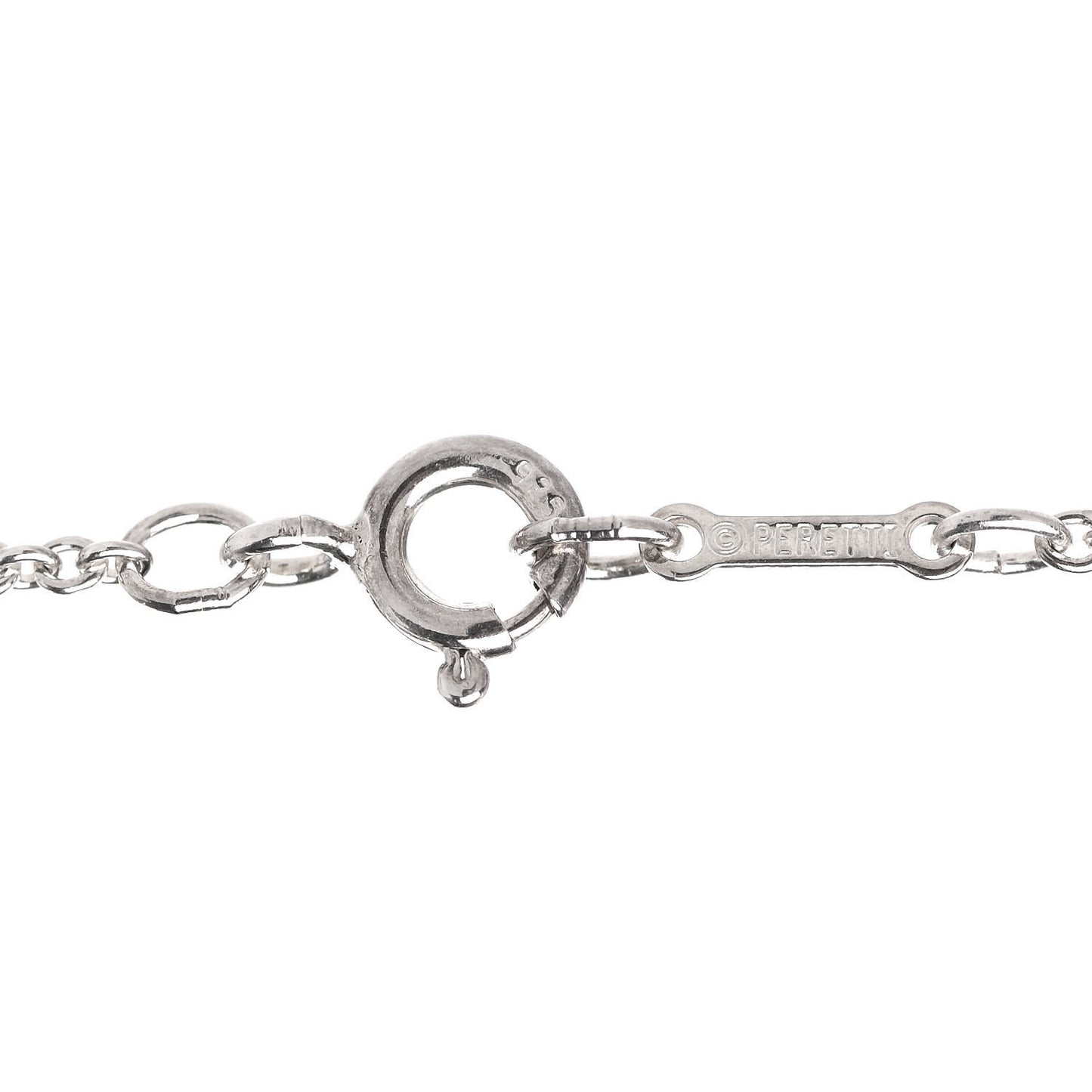 Sterling Silver 20mm Elsa Peretti Bean Pendant Necklace