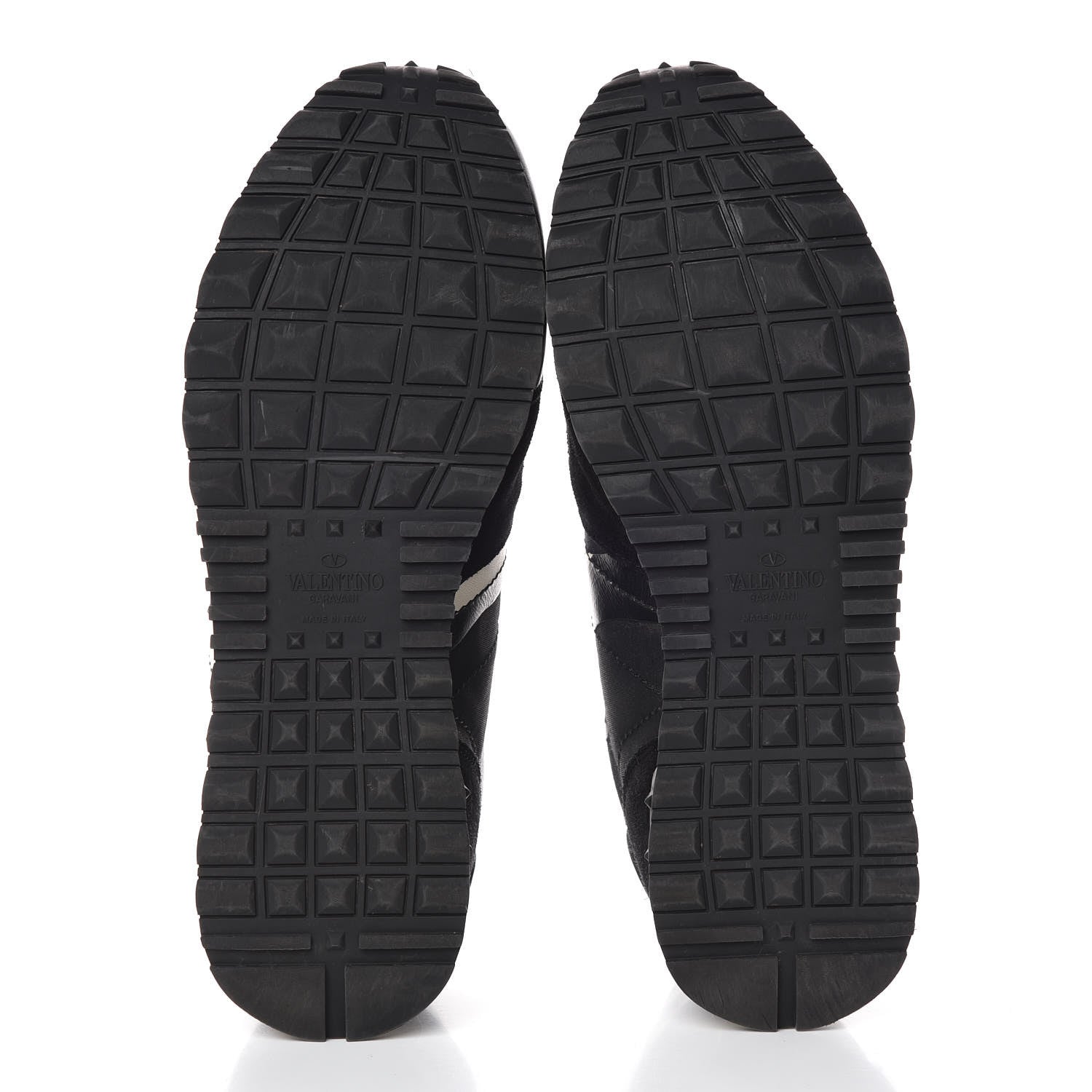 Valentino Garavani Nappa Suede Camouflage Mens Rockrunner Sneakers 44 Black White 7 of 18