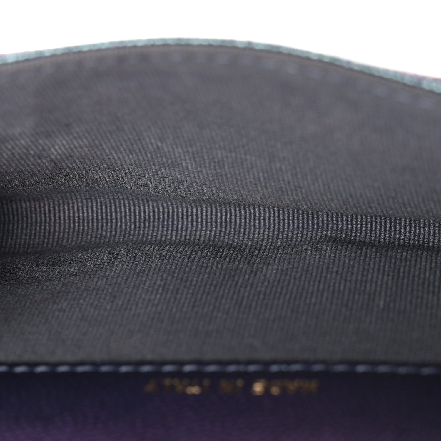 Chanel Iridescent Caviar Flap Quilted Card Holder Wallet Purple 5 of 10