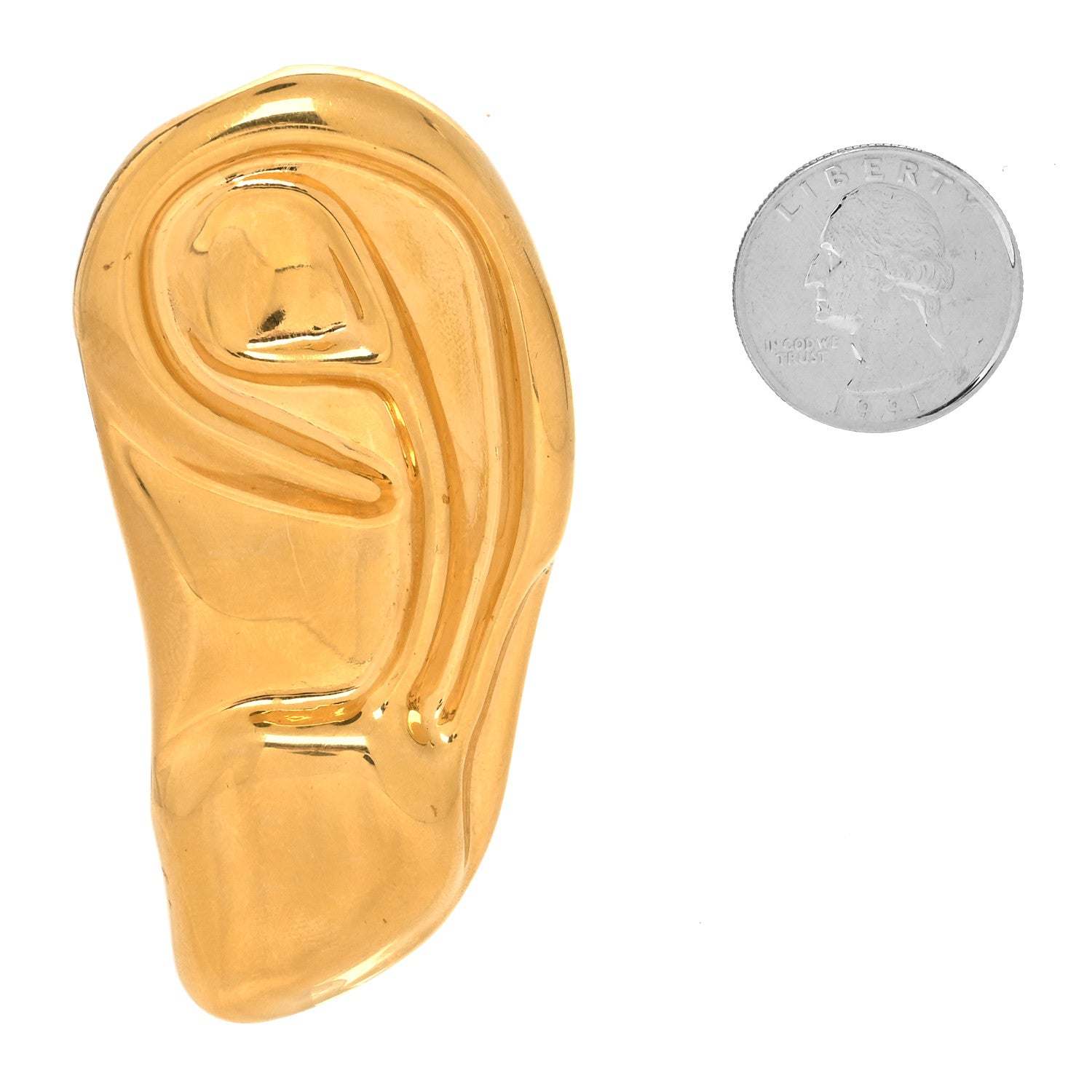 Gucci Ear Cuff Earring Gold 2 of 4