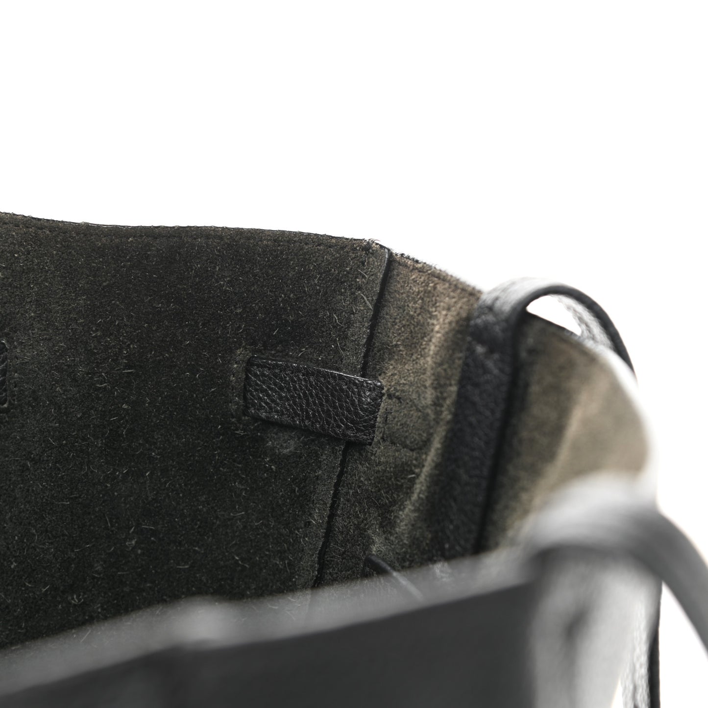 Soft Grained Calfskin Small Belt Cabas Phantom Black