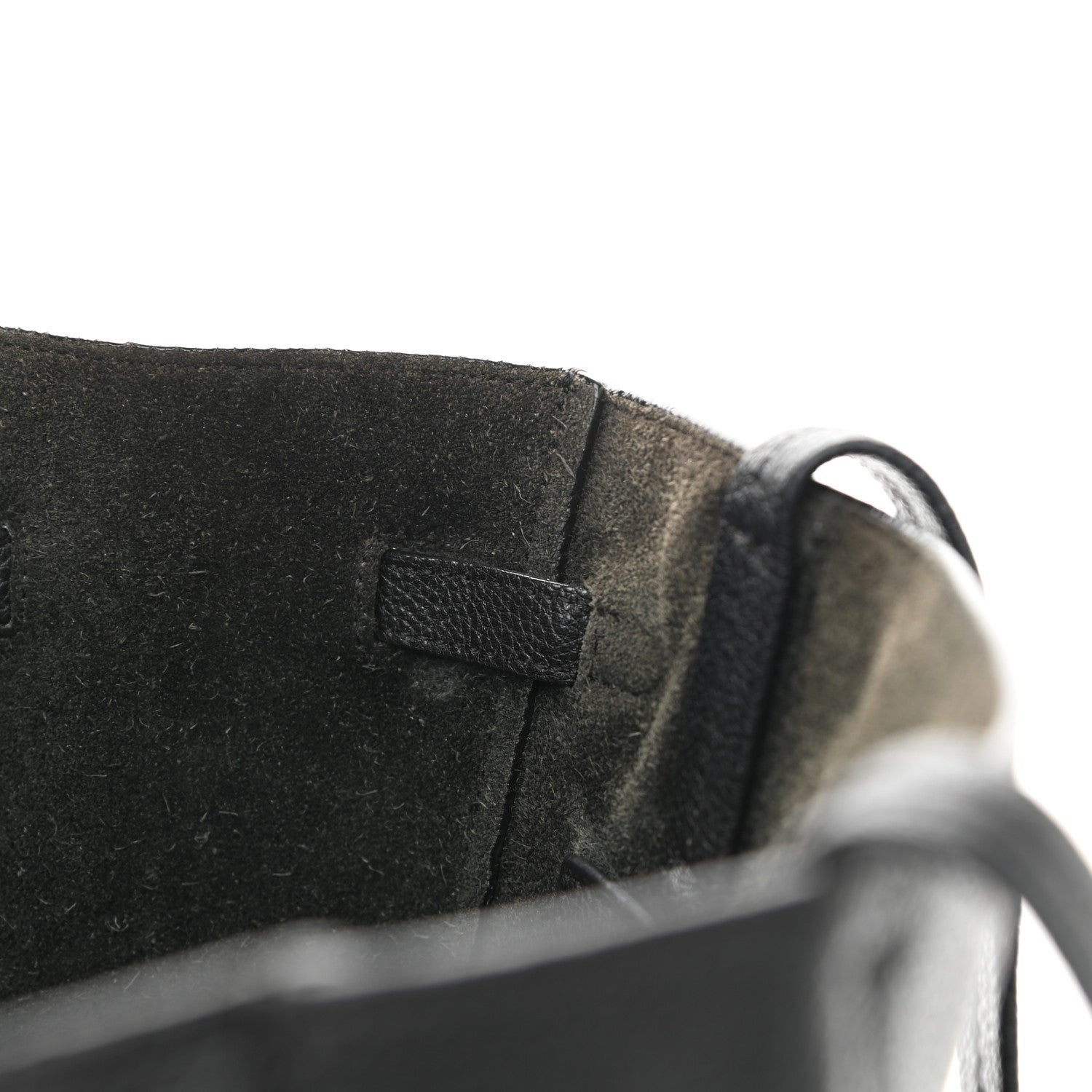 Celine Soft Grained Calfskin Small Belt Cabas Phantom Black 14 of 23