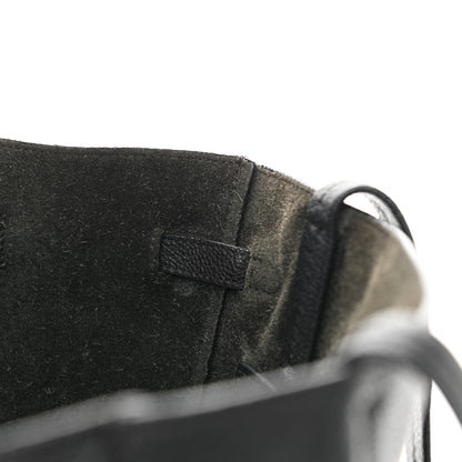 Celine Soft Grained Calfskin Small Belt Cabas Phantom Black 14 of 23