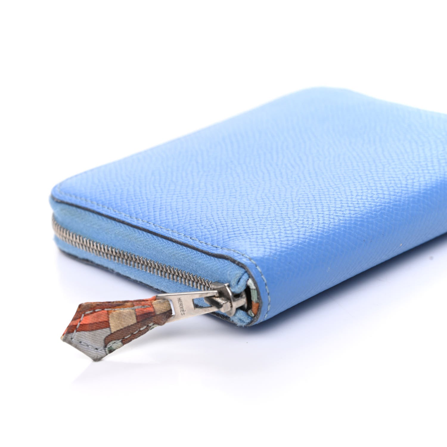 Hermes Epsom Silk'In Compact Wallet Bleu Paradis 8 of 10