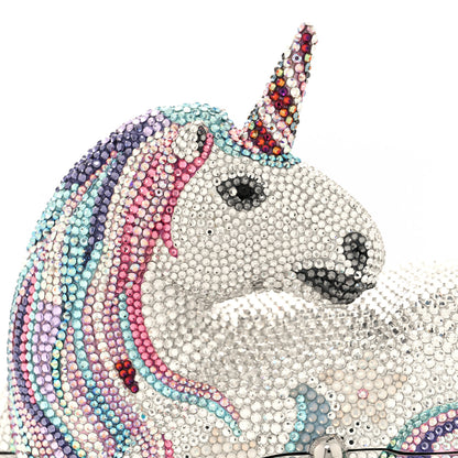 Judith Leiber Swarovski Crystal Unicorn Minaudiere Clutch 8 of 13
