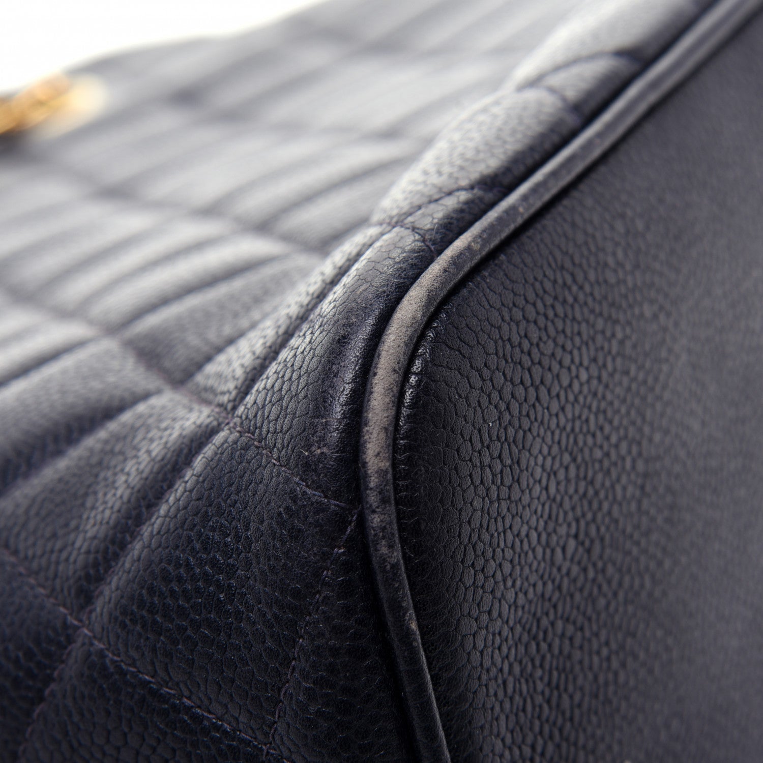 Chanel Caviar CC Tote Navy 15 of 16