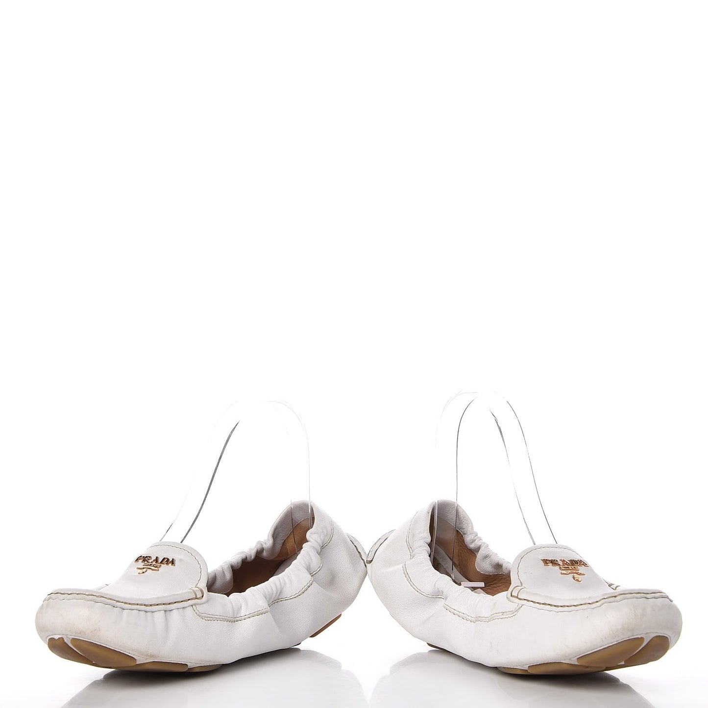 Vitello Daino Logo Loafers 40 Talco