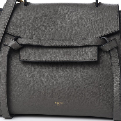 Celine Grained Calfskin Micro Belt Bag Grey 9 of 9