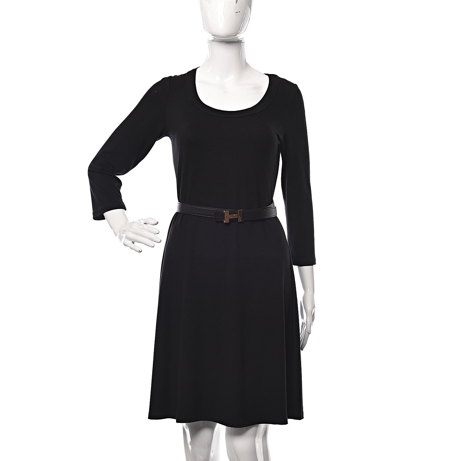 Hermes Swift Epsom 24mm Mini Constance H Belt 90 Black Etoupe 2 of 9