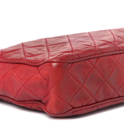 Chanel Lambskin Quilted Tassel Camera Case Red 11 of 12