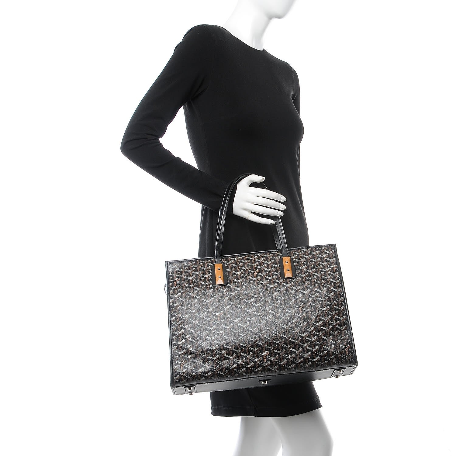 Goyard Goyardine Marquises Tote Black 2 of 6