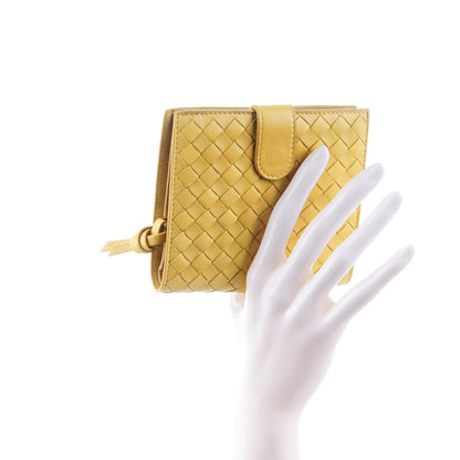 Bottega Veneta BOTTEGA VENETA Nappa Intrecciato French Flap Wallet Moutarde 2 of 8