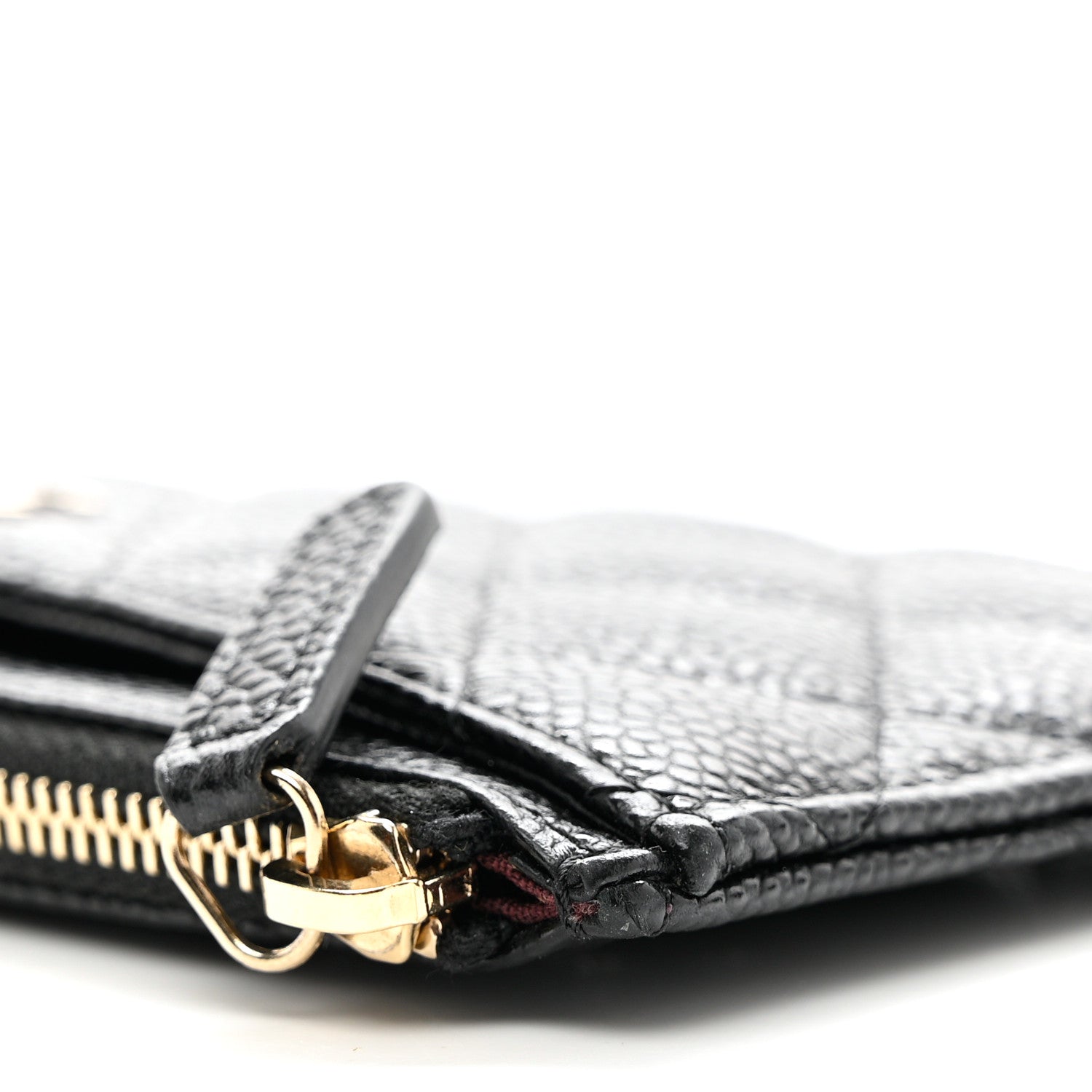 Chanel Caviar Quilted Classic Zip Pouch Black 10 of 10