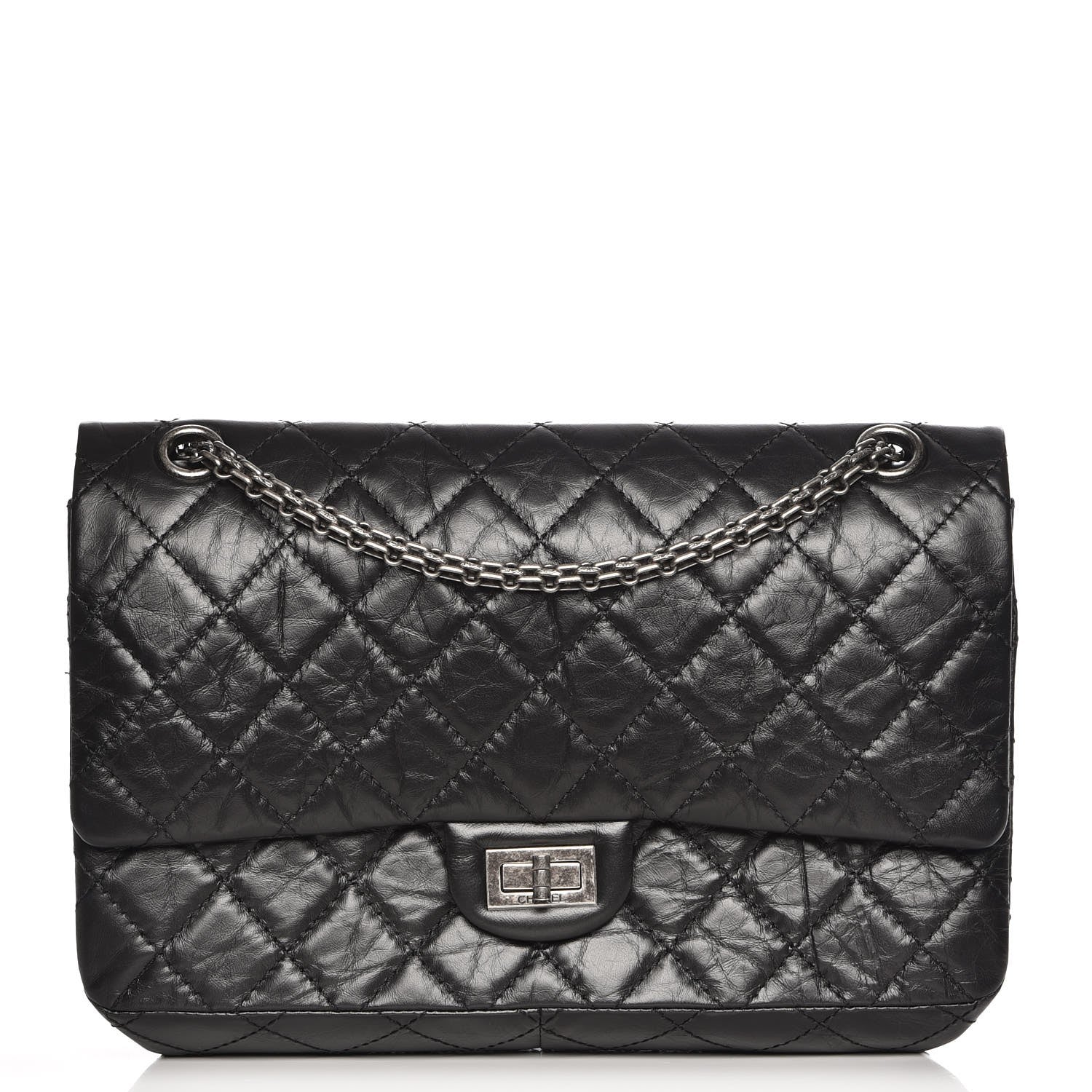 Chanel Aged Calfskin Quilted 2.55 Reissue 226 Flap Black 1 of 10