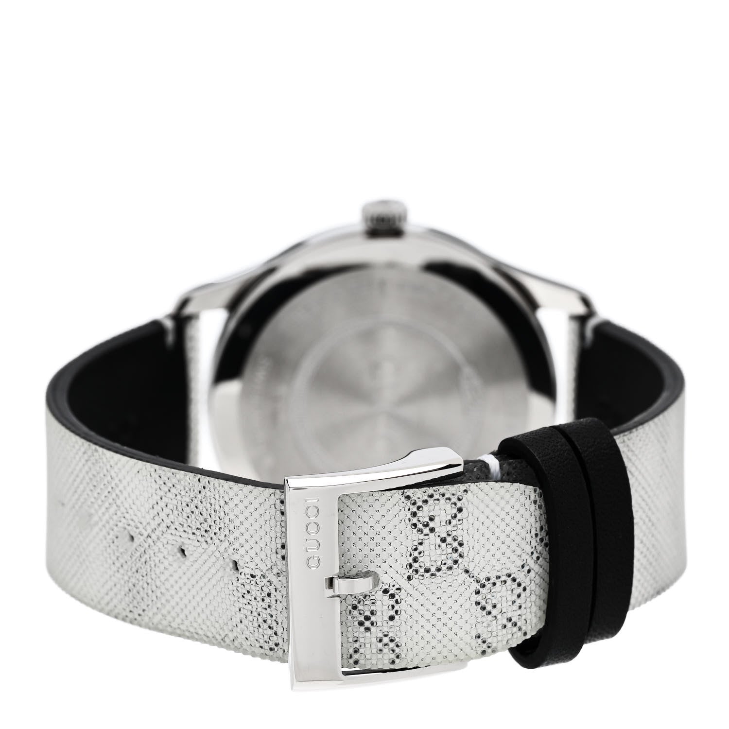Gucci Stainless Steel Calfskin 38mm G-Timeless GG Hologram Quartz Watch 3 of 5