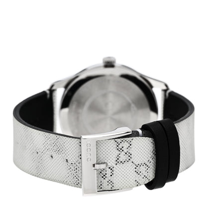 Gucci Stainless Steel Calfskin 38mm G-Timeless GG Hologram Quartz Watch 3 of 5