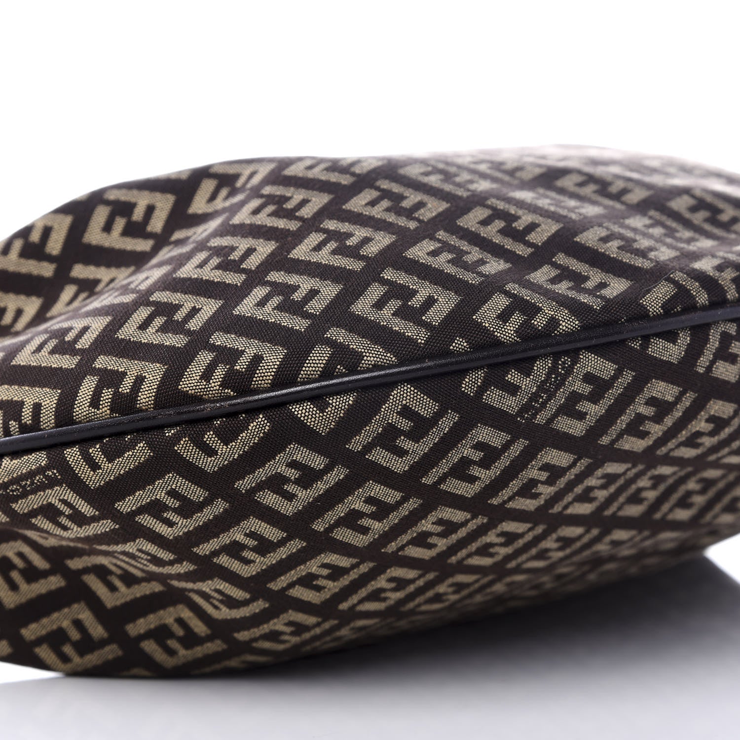 Fendi Zucchino Vitello Medium Chef Hobo Testa di Moro Beige 6 of 8