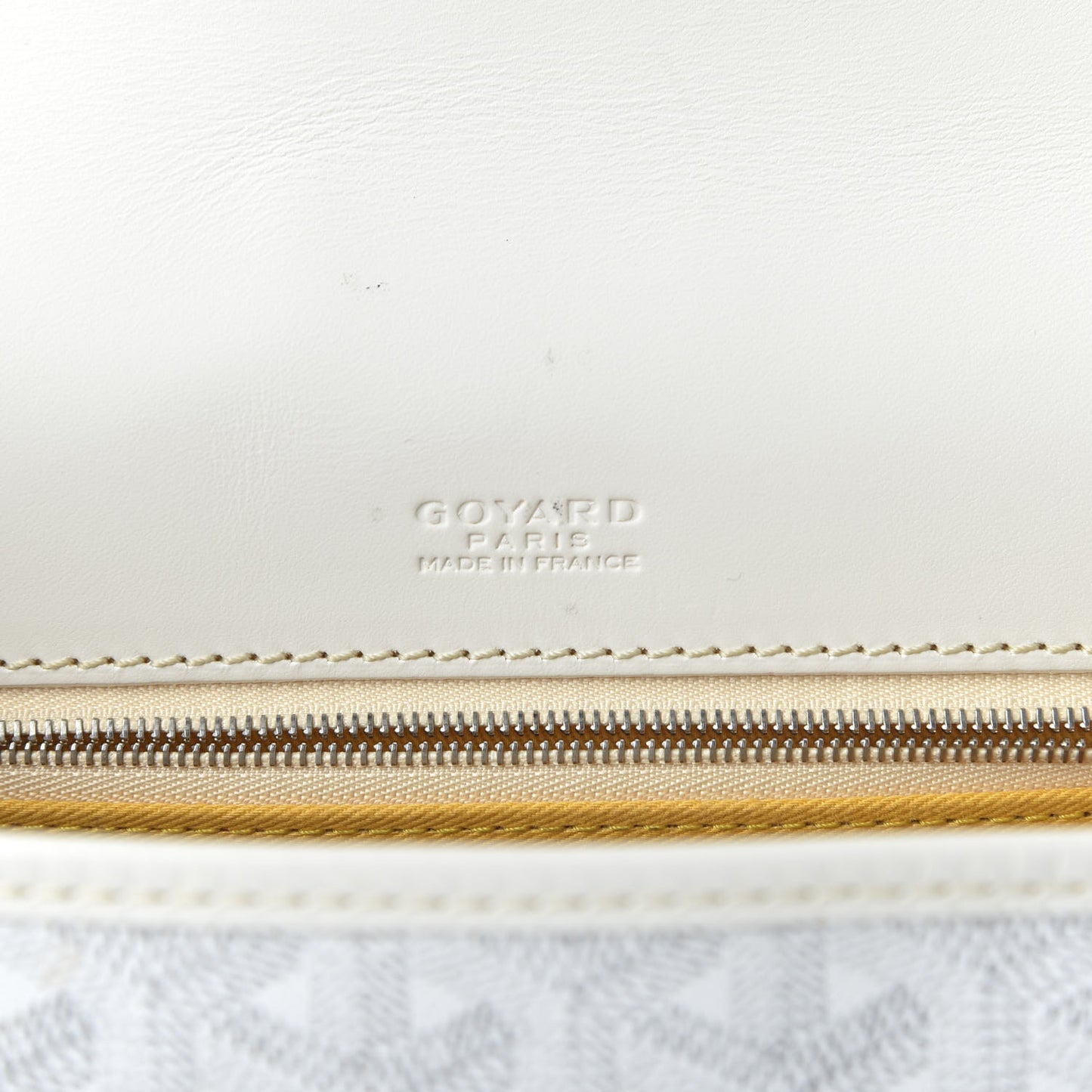 Goyardine Belvedere PM Messenger Bag White