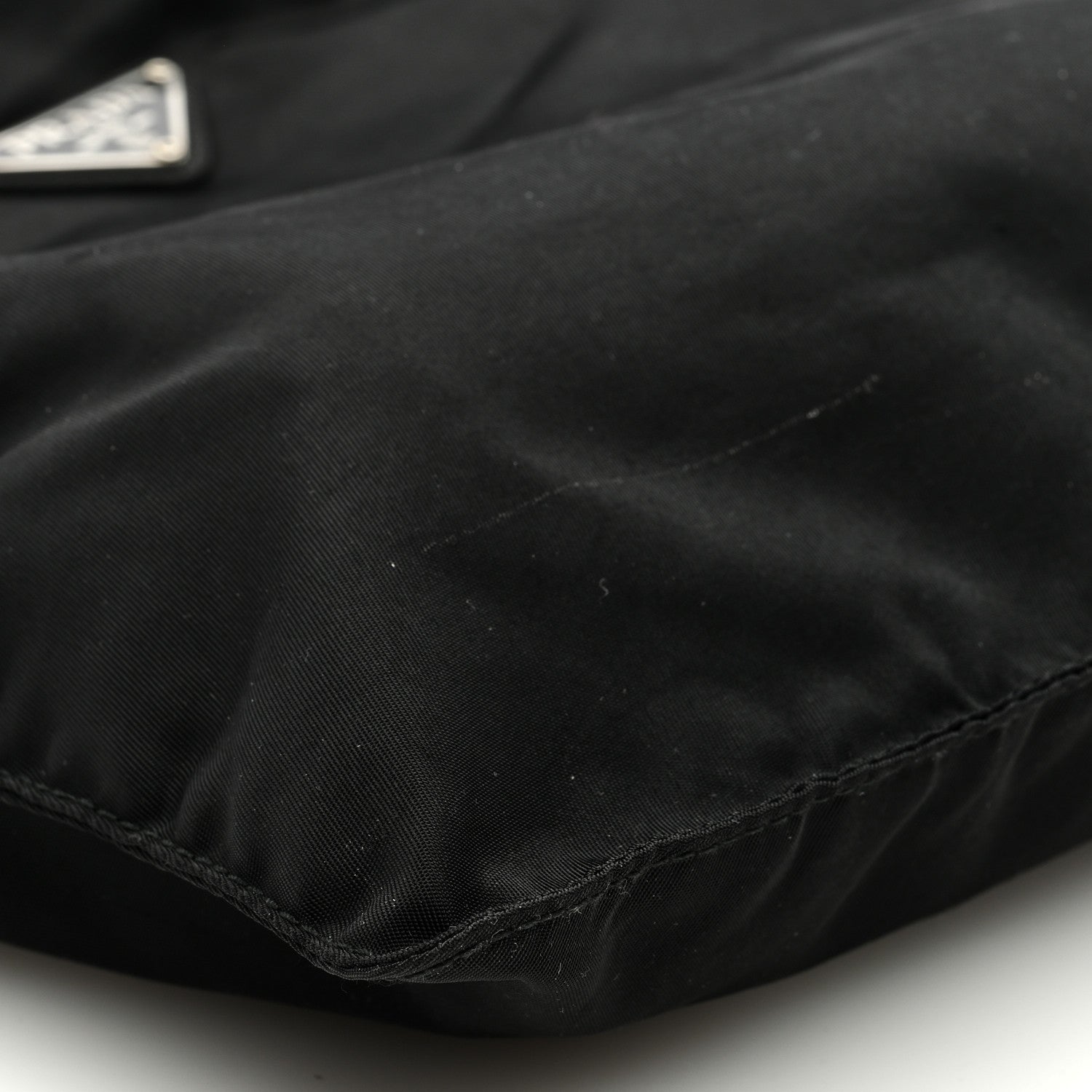 Prada Tessuto Nylon Saffiano Flat Messenger Bag Black 8 of 9