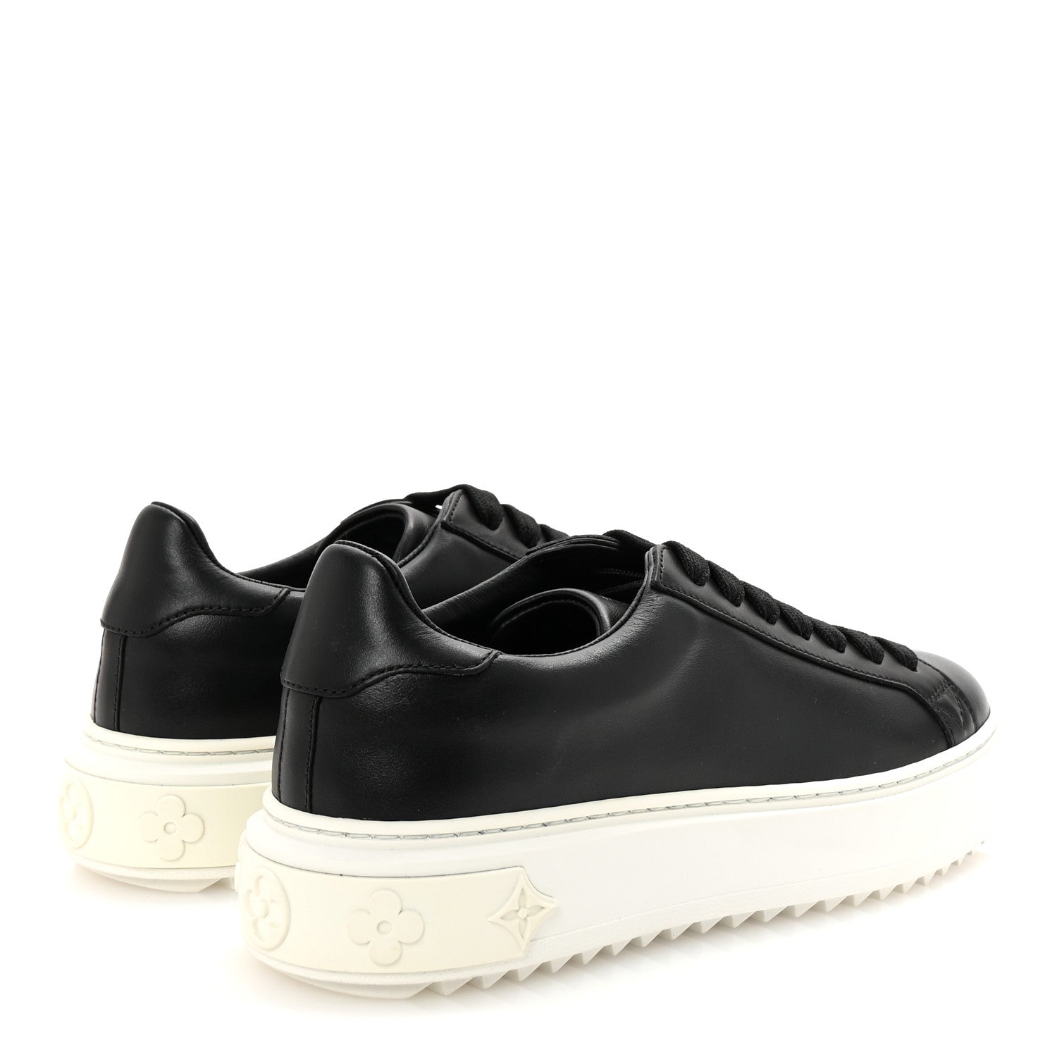 Louis Vuitton Calfskin Time Out Sneakers 35.5 Black 5 of 9