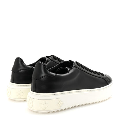 Louis Vuitton Calfskin Time Out Sneakers 35.5 Black 5 of 9