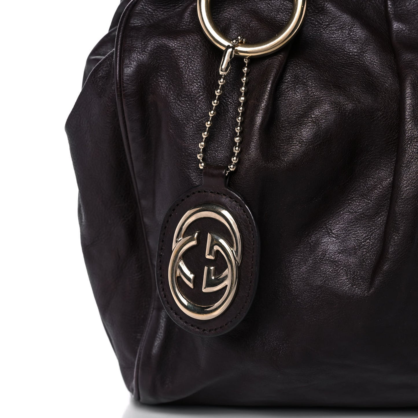 Calfskin Medium Sukey Tote Dark Brown
