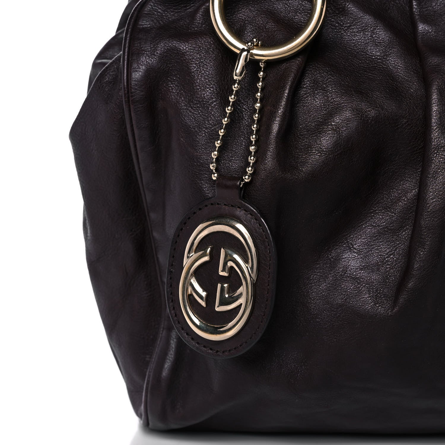 Gucci Calfskin Medium Sukey Tote Dark Brown 8 of 10