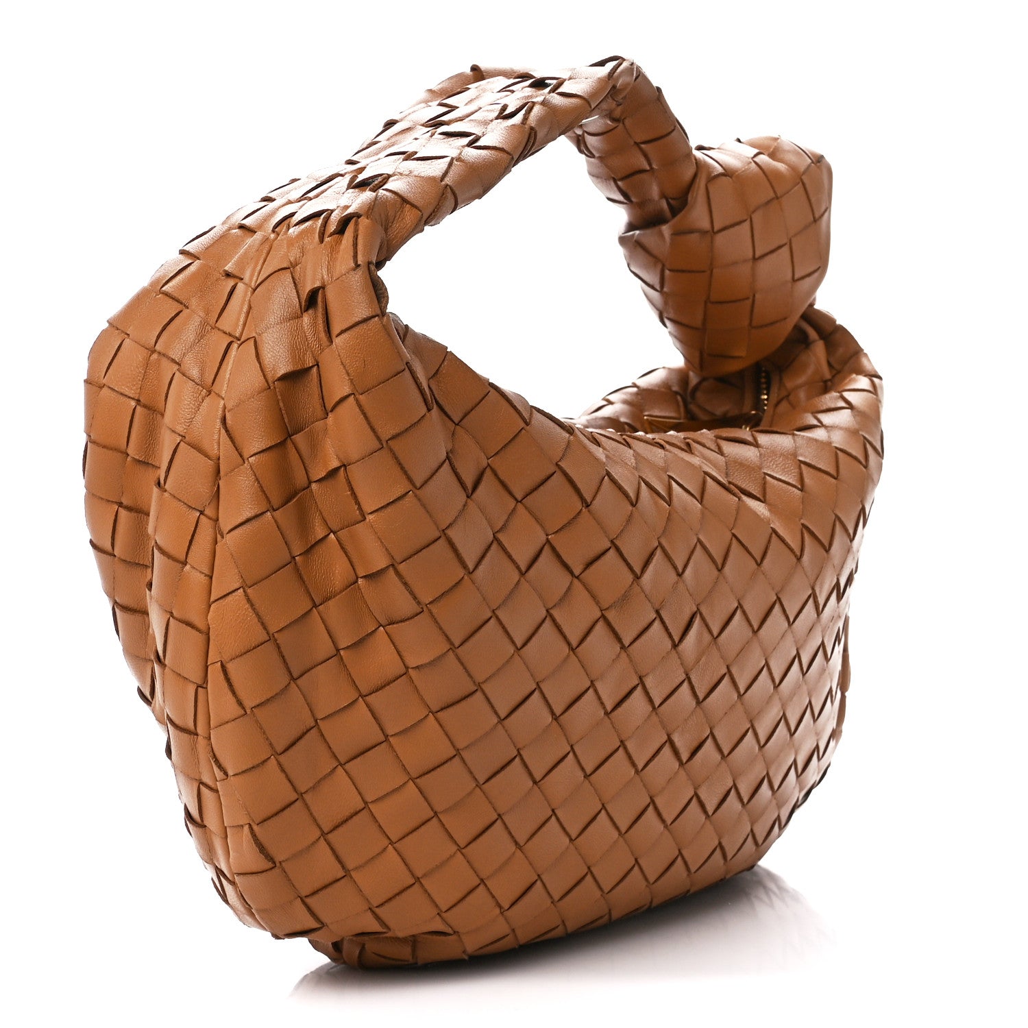 Bottega Veneta Nappa Intrecciato Teen Jodie Hobo Caramel 3 of 12
