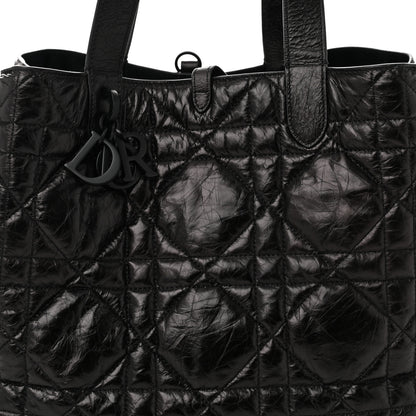 Christian Dior Crinkled Calfskin Macrocannage Large Toujours Black 9 of 12