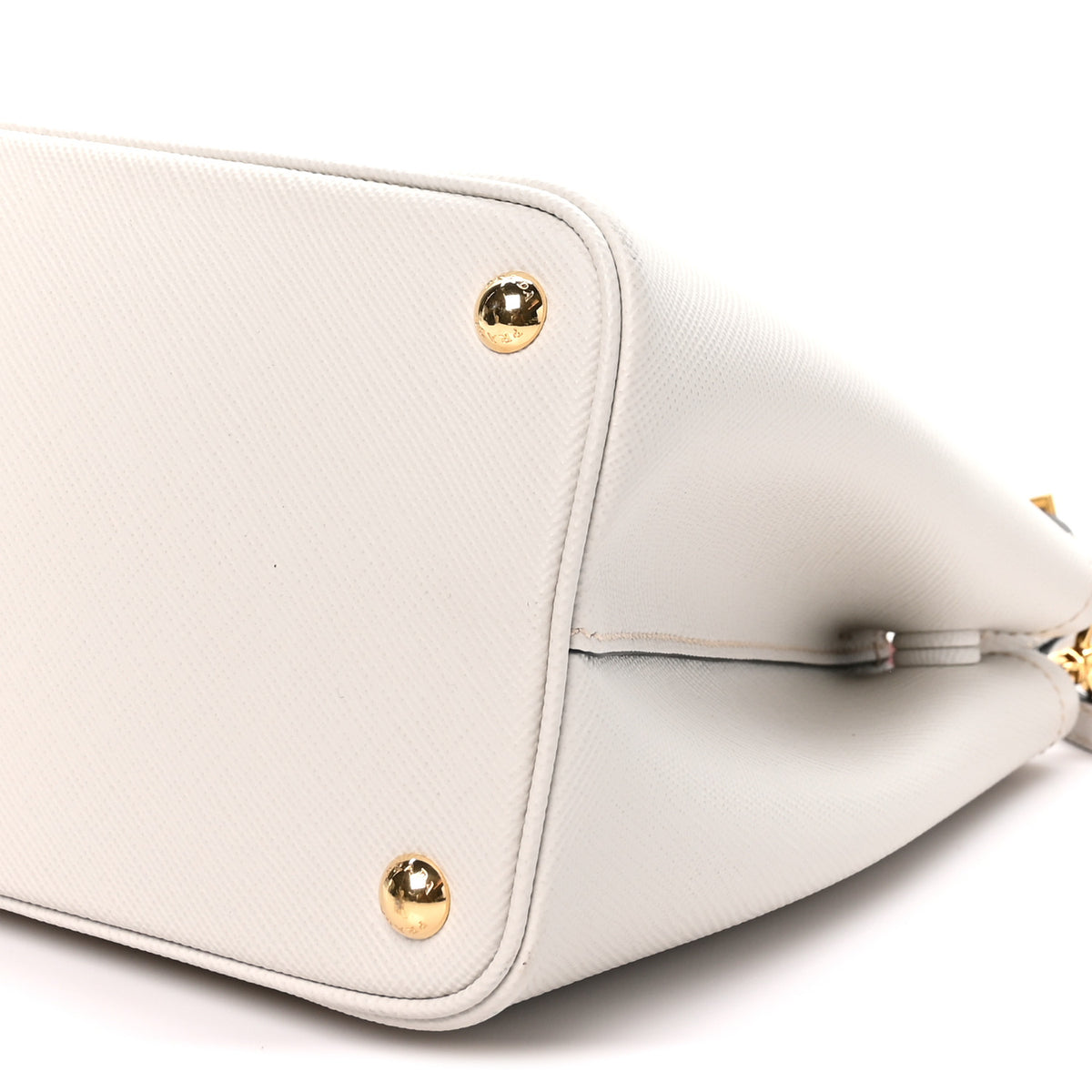 Prada Saffiano Cuir Small Double Bag Talco Lacca 9 of 9