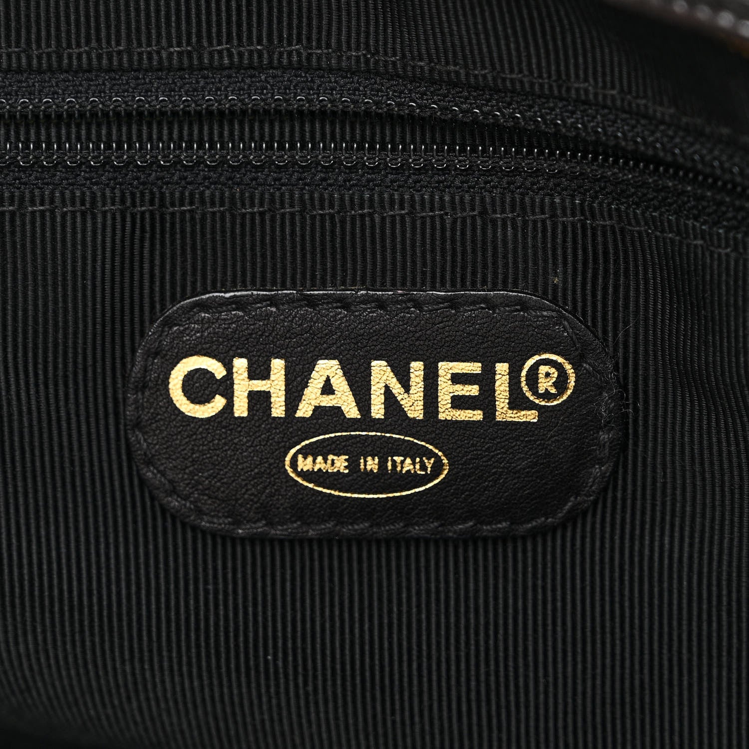 Chanel Lambskin Quilted CC Shopping Tote Black 6 of 10