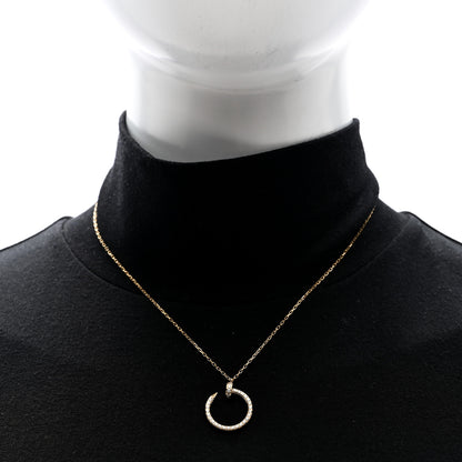 Cartier 18K Yellow Gold Diamond Juste Un Clou Paved Pendant Necklace 2 of 4