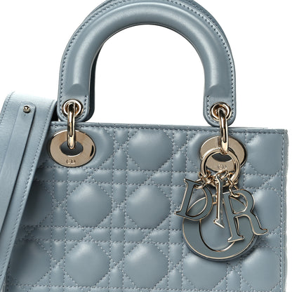 Christian Dior Lambskin Cannage Small My ABCDior Lady Dior Cloud Blue 8 of 11