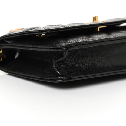 Chanel Caviar Quilted Twist Your Buttons Wallet On Chain WOC Black 10 of 11