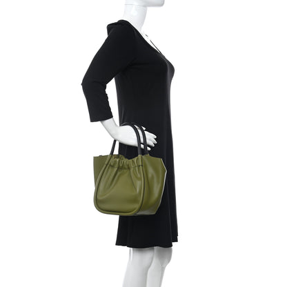 Proenza Schouler Calfskin Suede Large Ruched Tote Moss 3 of 10