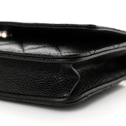 Chanel Caviar Quilted Wallet on Chain WOC Black 11 of 12