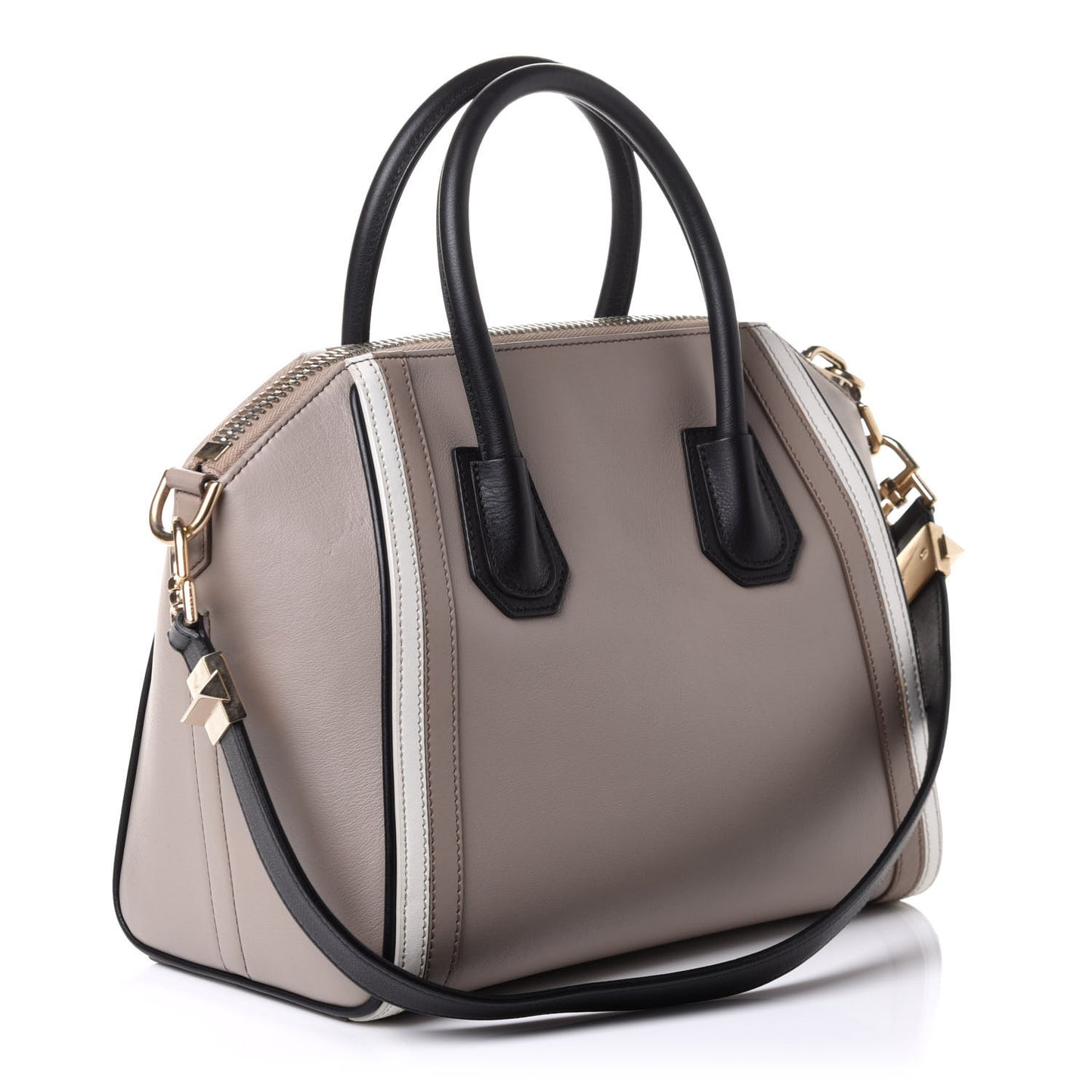 Calfskin Small Tri-Color Antigona Beige Black White