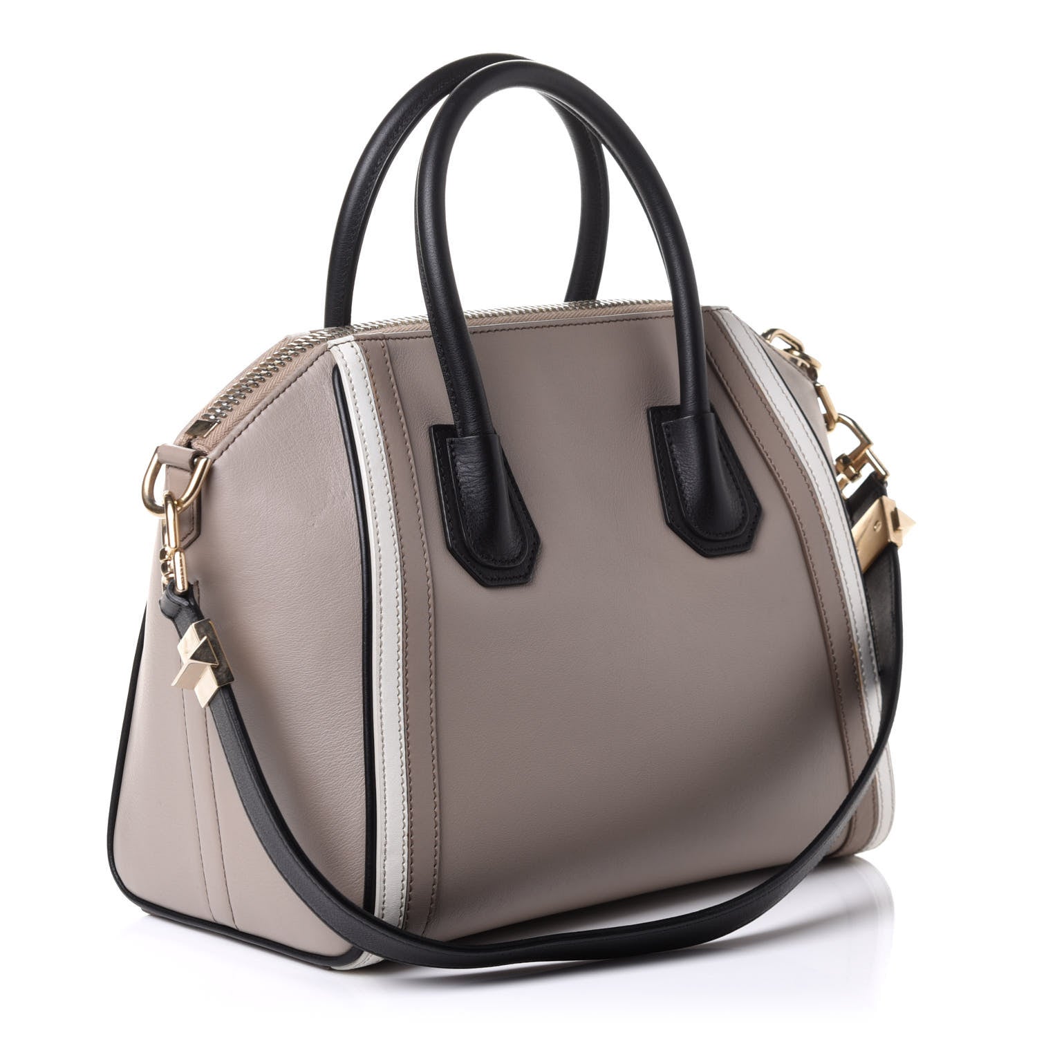 Givenchy Calfskin Small Tri-Color Antigona Beige Black White 3 of 10