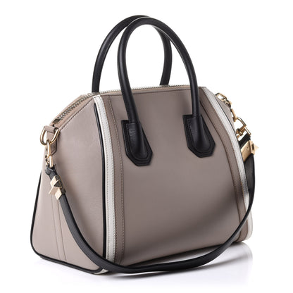 Givenchy Calfskin Small Tri-Color Antigona Beige Black White 3 of 10