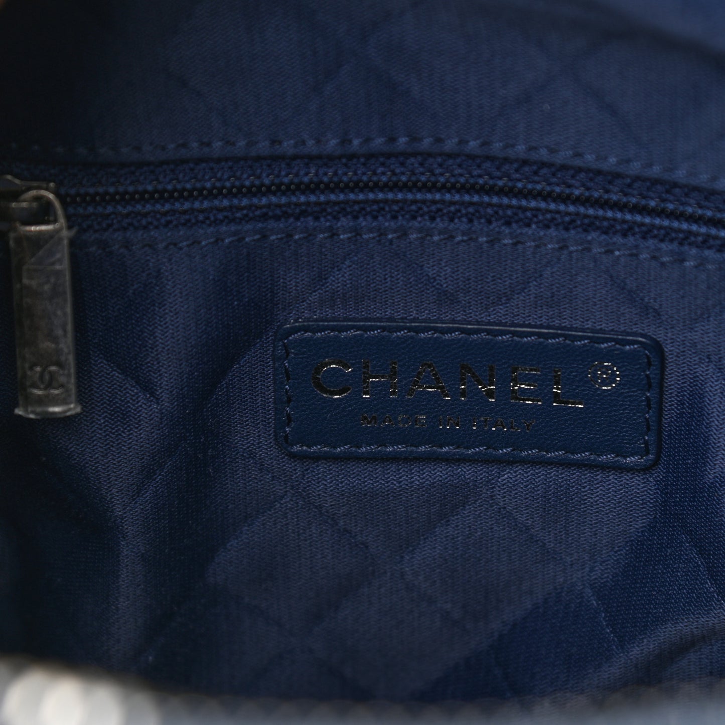 Tweed Trip Bowling Bag Navy Burgundy