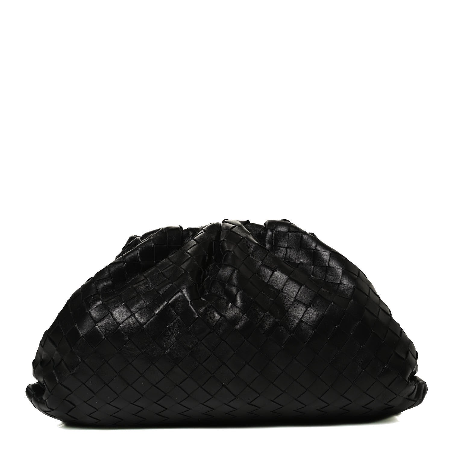 Bottega Veneta Nappa Maxi Intreccio The Pouch Oversized Clutch Black 1 of 11