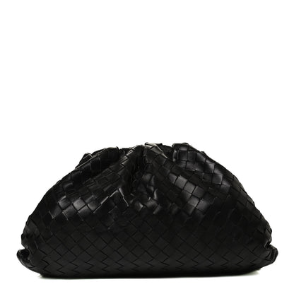 Bottega Veneta Nappa Maxi Intreccio The Pouch Oversized Clutch Black 1 of 11