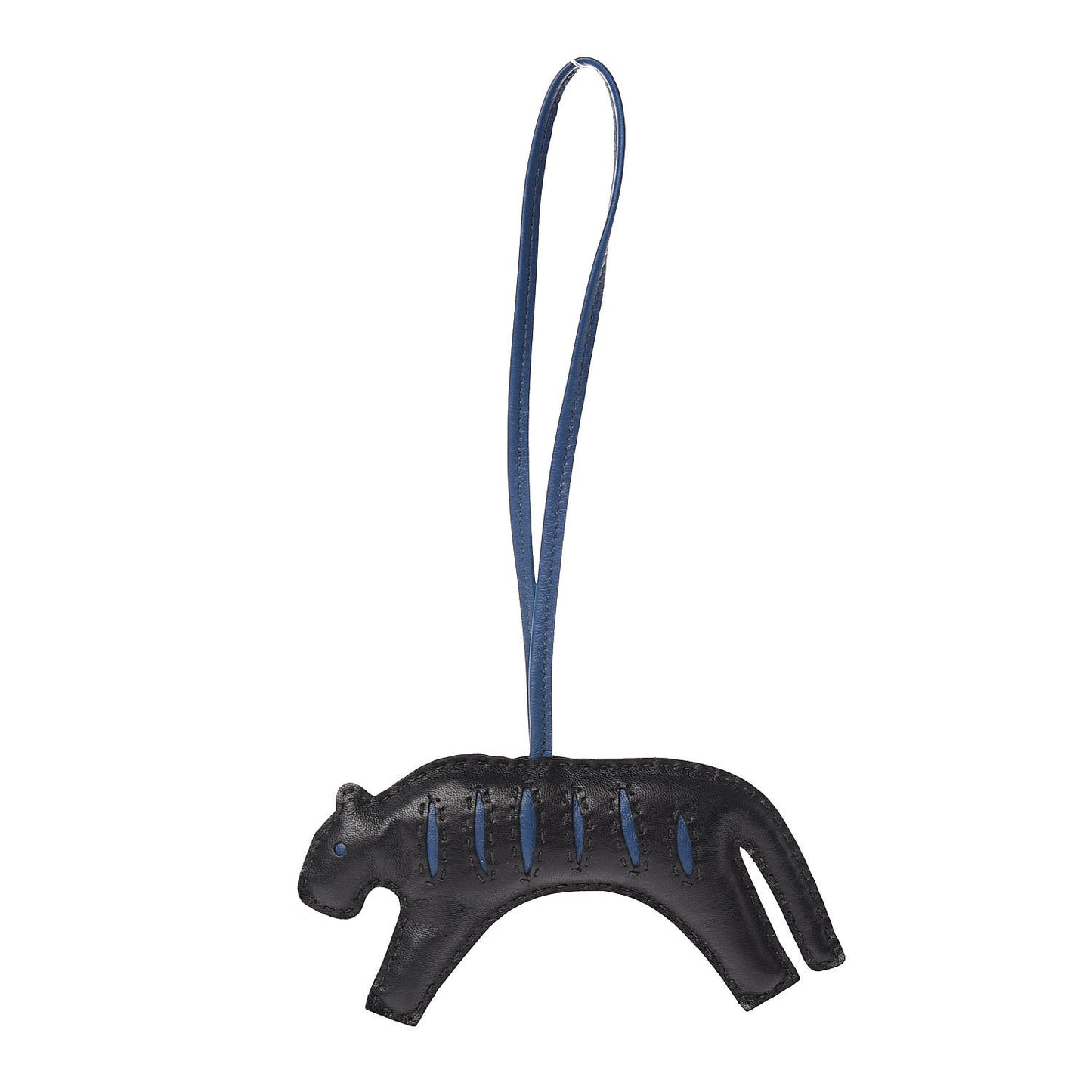 Milo Lambskin Rooroo Bag Charm Black Bleu de Malte
