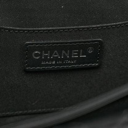 Chanel Lambskin Quilted Fold Up Again Clutch Black 12 of 18