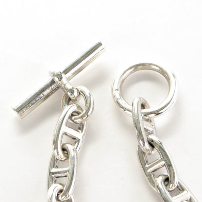 Hermes Sterling Silver GM Chaine d'Ancre Bracelet 14 5 of 6