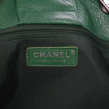 Chanel Caviar Quilted Timeless Tote Green 5 of 10